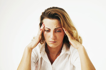 Single and lonely woman depressed (Gestures, body language)