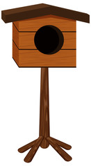 Birdhouse made of wood
