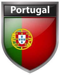 Badge design for flag of Portugal