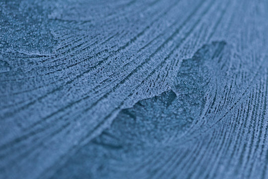 Ice on a windshield