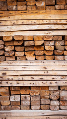 wooden stacked, Raw material for construction, Industrial