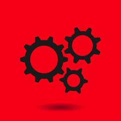 Gear icon.The development and management of business processes.