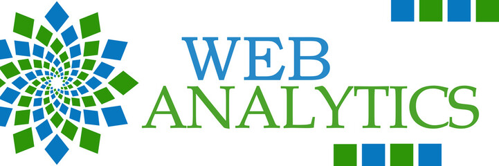 Web Analytics Green Blue Circular Horizontal 