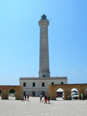 Italy, salento: Lighthouse of Saint Maria Leuca.