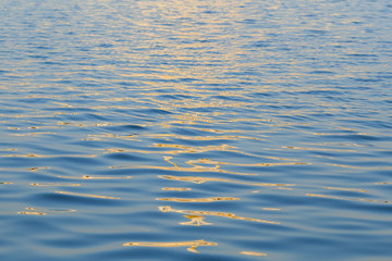 Reflection of water at sunset