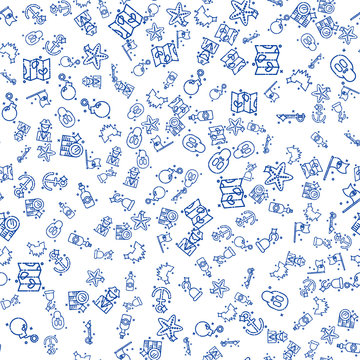 Pattern With Pirate Elements.