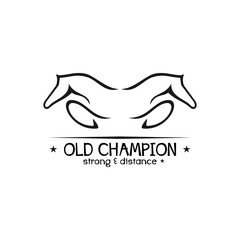 horse icon vector logo