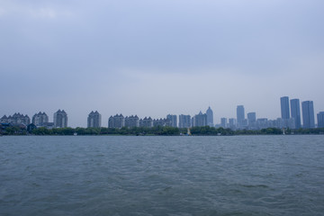 Fototapeta premium Suzhou Jinji lake in night