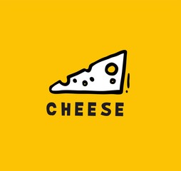 Image piece of cheese Logo