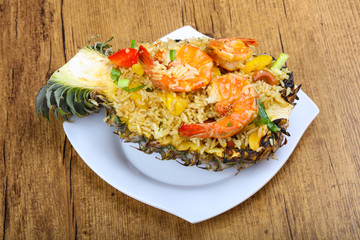 Rice with prawn
