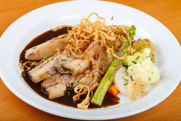 Czech cuisine - roasted pork