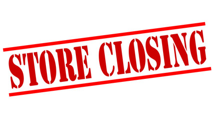 STORE CLOSING red stamp