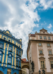 Красочные старинные улицы Праги. Старинная архитектура Европы