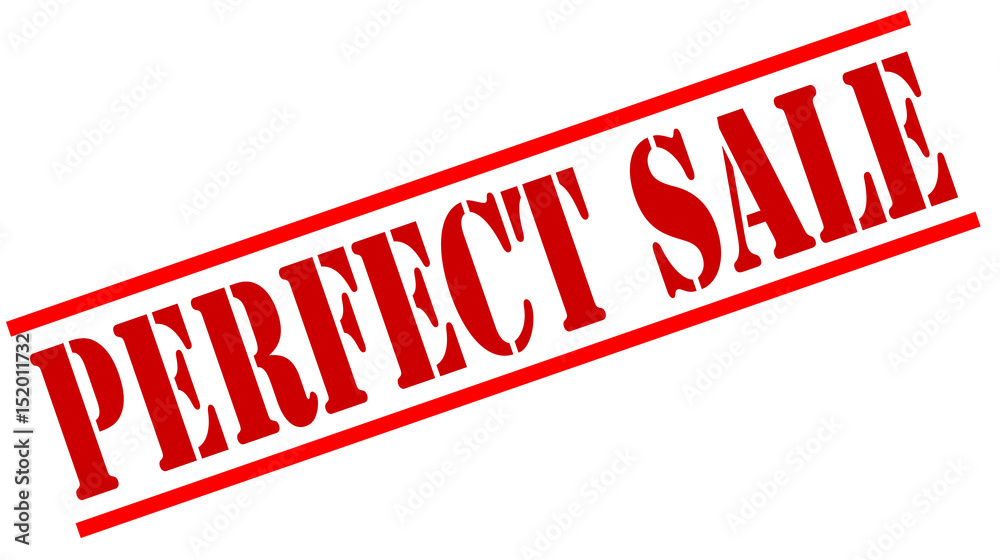 Sticker perfect sale red stamp