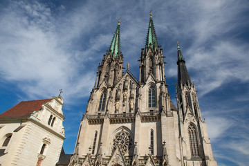 Fototapeta na wymiar Cathedral of Saint Wenceslas, Olomouc, Czech Republic