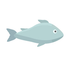 Fish. Flat design.