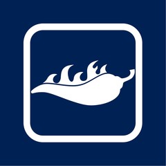 Pepper icon Vector illustration