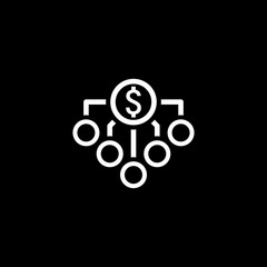 Return on Investment Icon. Business Concept. Flat Design.
