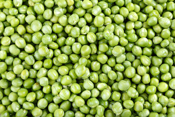 Green peas background