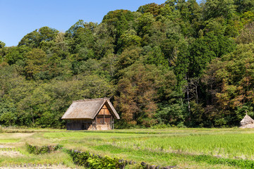 Traditional Japanese Shirakawago village