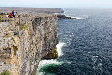 The cliffs of Dun Angus, Aran Islands