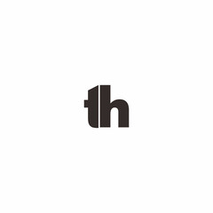 th initial letter logo