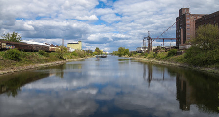 Magdeburger Industriehafen Panoramabild