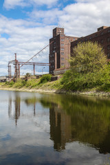 Magdeburger Industriehafen Panoramabild