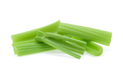 Celery isolated on white background