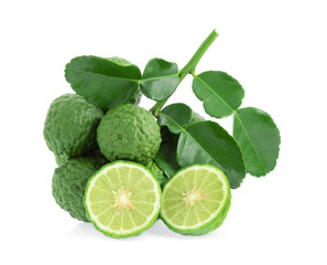 Bergamot fruit isolated on white background