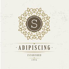 Monogram letter . Luxury logo fl