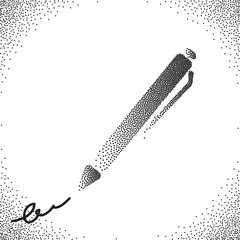 Halftone Vector Pen