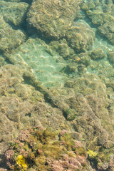 Stones underwater