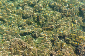 Stones underwater