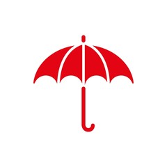 Umbrella vector icon. Rain protection symbol. Flat design style
