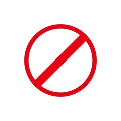 Prohibit vector icon