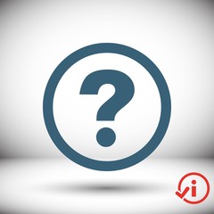 help icon stock vector illustration flat design