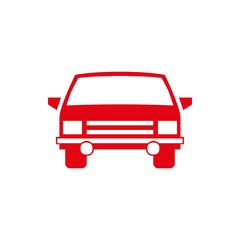 car icon vector illustration. Flat design style