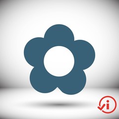 flower icon stock vector illustration flat design