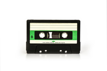 Green audio cassette