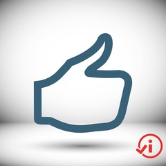 stock vector thumbs up icon vector like icon social network vector icon for app web site etc