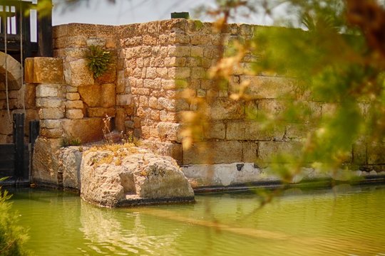 Nahal Taninim Reserve, Israel, ancient Roman dam