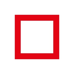 Fototapeta premium square icon vector illustration. Flat design style