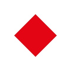 rhombus icon vector illustration. Flat design style