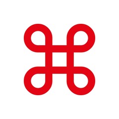 loop icon vector illustration. Flat design style