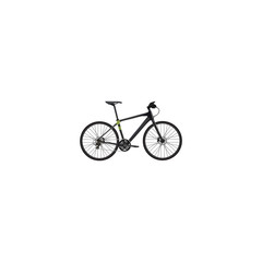 Fototapeta na wymiar Realistic Training Vehicle Element. Vector Illustration Of Realistic Hybrid Velocipede Isolated On Clean Background. Can Be Used As Hybrid, Training And Bicycle Symbols.