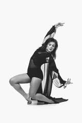 Beautiful modern dancer girl