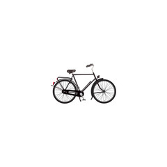 Fototapeta na wymiar Realistic Dutch Velocipede Element. Vector Illustration Of Realistic Training Vehicle Isolated On Clean Background. Can Be Used As Bicycle, Velocipede And Dutch Symbols.