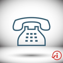 phone icon stock vector illustration flat design