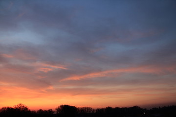 Sky at sunset